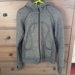 Lululemon Athletica Gray Fitted Hoodie
